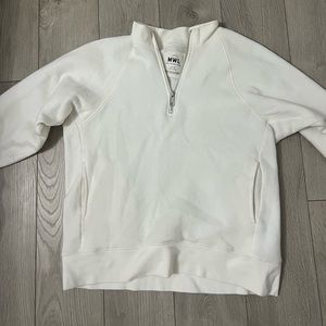 madewell half zip up crew